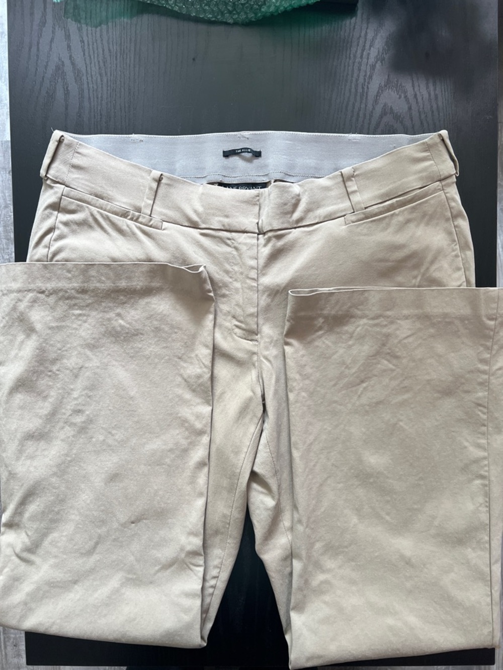 Lane Bryant Tan Stretch Dress Pants